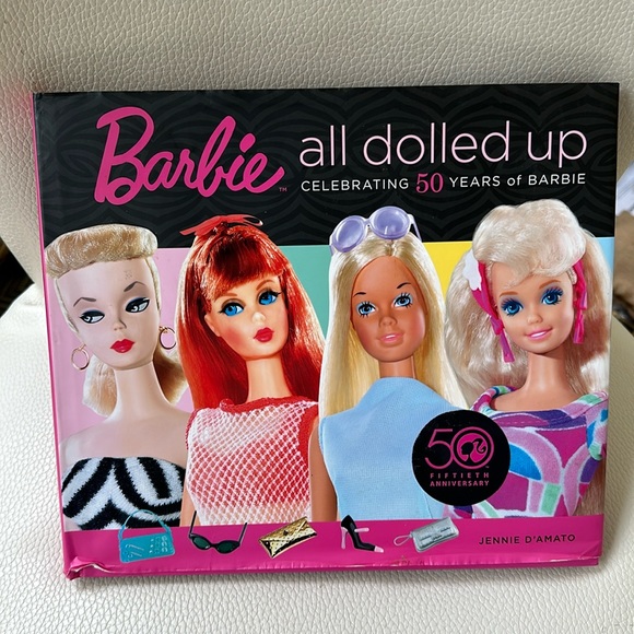 Barbie All Dolled Up Celebrating 50 Years of Barbie Hardcover Coffe Table Book - Picture 1 of 9
